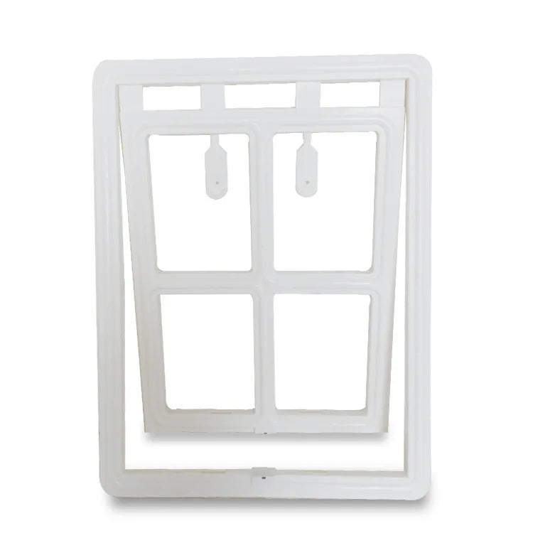 Lockable Plastic Pet Door for Mosquito Proof Screen Window Security Flap Gates Pet Tunnel Dog Fence Free Access L
