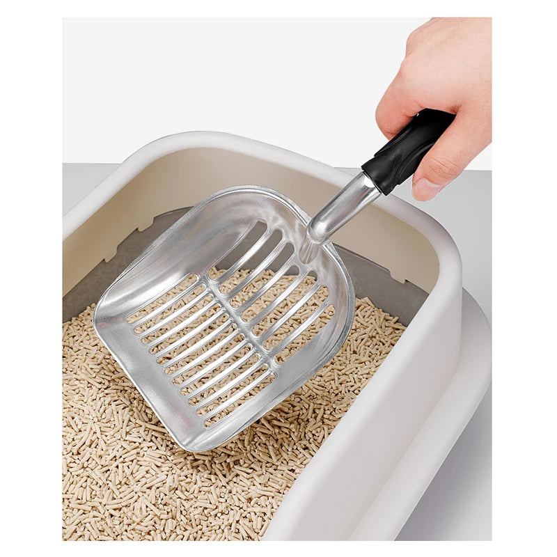 Cat Litter Shovel Artifact Small Pore Metal Large Spoon Tofu Litter Bentonite Cleaning Supplies Sand Sifter Filter Scoop Metal