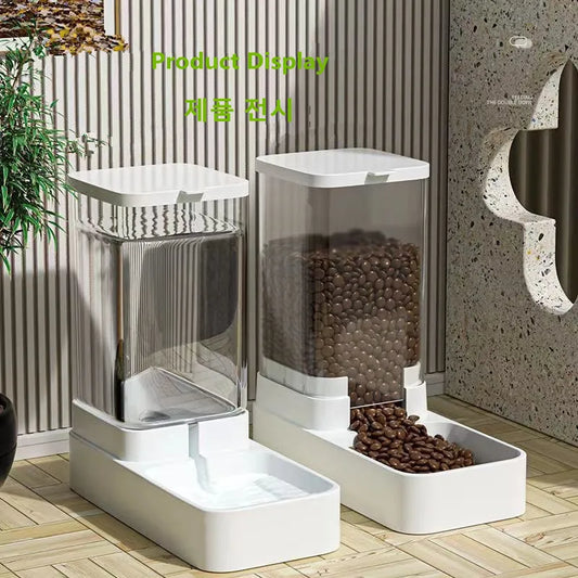 Pet Automatic Feeder Dog Feeding And Water Dog Accessories Cat Drinking Water Flowing Water Without Inserting Electric Kettle
