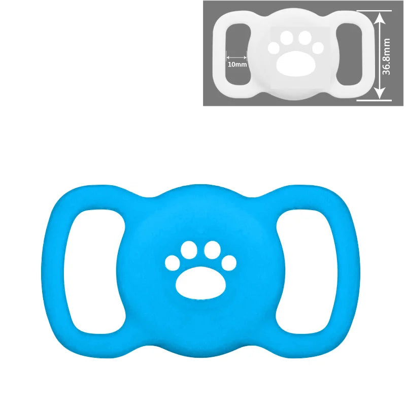 Airtag Dog Collar Holder: Silicone Air Tag Holder for Pet Dogs Cats Collar, Sturdy Dog Tracker Protective Case,Pet Accessories