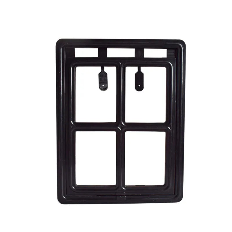 Lockable Plastic Pet Door for Mosquito Proof Screen Window Security Flap Gates Pet Tunnel Dog Fence Free Access L