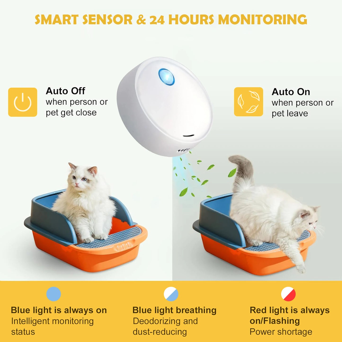 Smart cat litter box deodorizer for cats and dogs For Cat Litter Box Deodorizer Pet Toilet Air Purifier Dog Cat Litter Deodorant