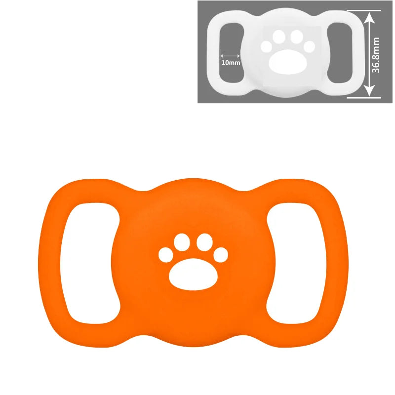 Airtag Dog Collar Holder: Silicone Air Tag Holder for Pet Dogs Cats Collar, Sturdy Dog Tracker Protective Case,Pet Accessories
