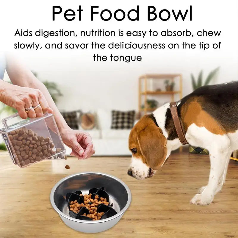 Slow Feeder Dog Bowls Silicone Slow Feeder Dog Bowl Anti Gulping Healthy Eating Raised Dog Bowl Pet Bowl Slow Eating Dog Bowl