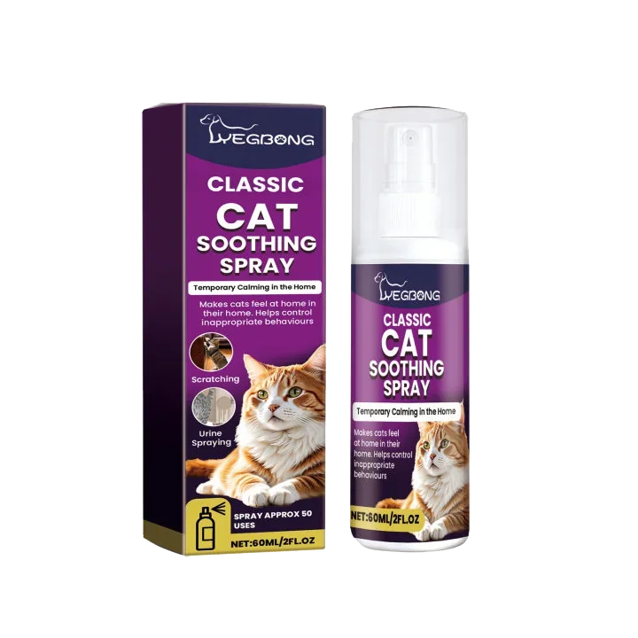Cat Stress Relief Spray  Calming Solution Scratch Prevention Natural Plant-Based Acts Quickly Cat Calming Spray For