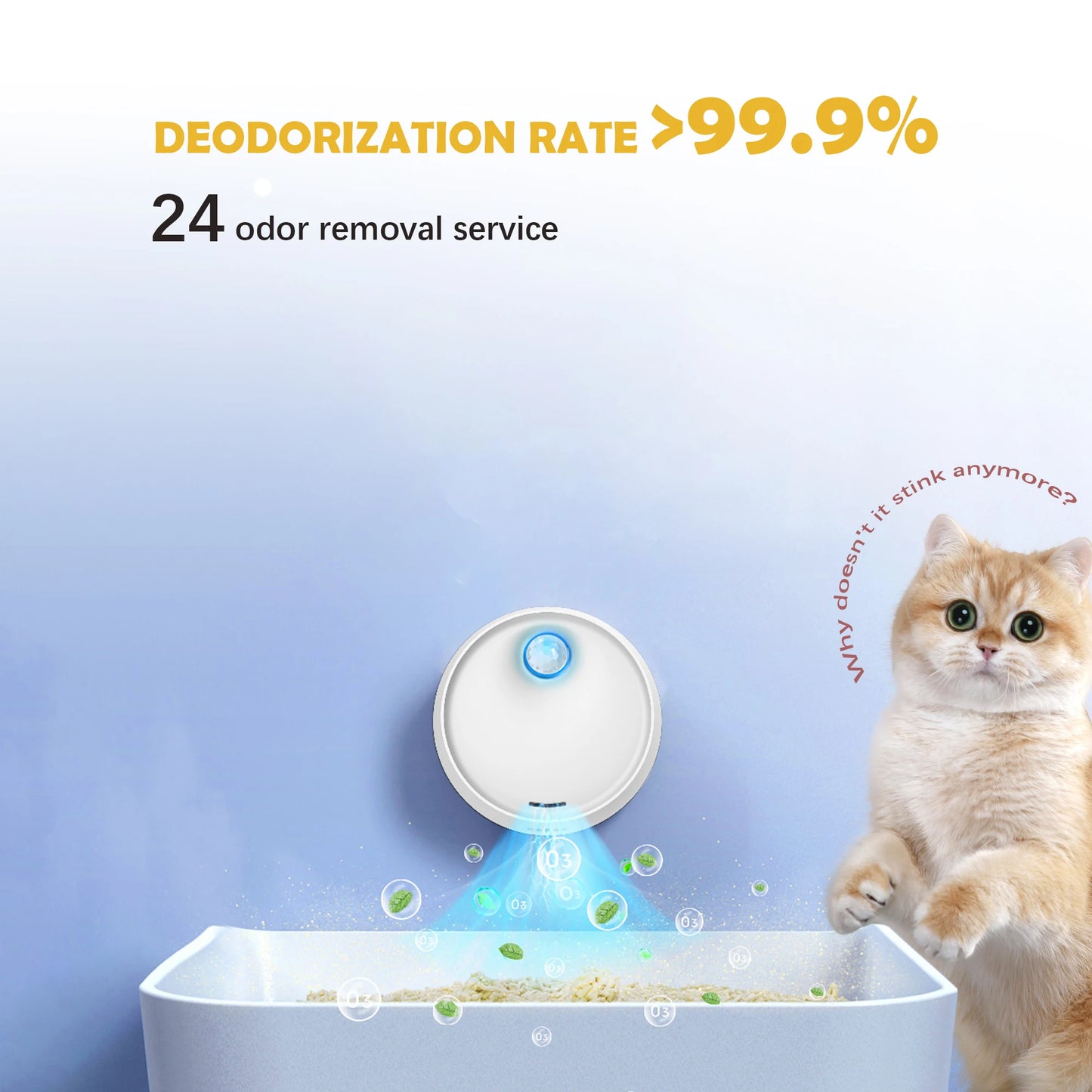 Smart cat litter box deodorizer for cats and dogs For Cat Litter Box Deodorizer Pet Toilet Air Purifier Dog Cat Litter Deodorant