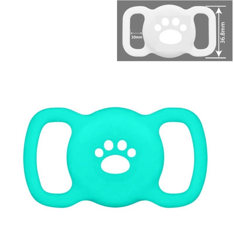 Airtag Dog Collar Holder: Silicone Air Tag Holder for Pet Dogs Cats Collar, Sturdy Dog Tracker Protective Case,Pet Accessories