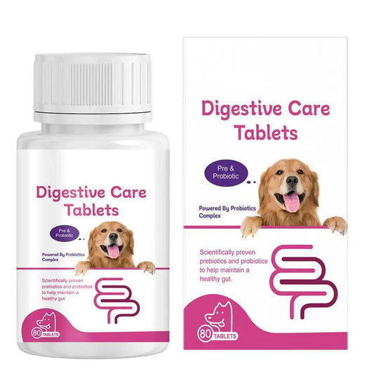 Dog Probiotic Tablets Stomach Relief Probiotic Tablets Supplement Tablets Digestive Support Puppy Probiotic For Dogs Cats Pet