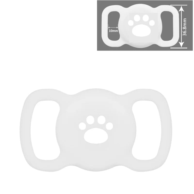 Airtag Dog Collar Holder: Silicone Air Tag Holder for Pet Dogs Cats Collar, Sturdy Dog Tracker Protective Case,Pet Accessories