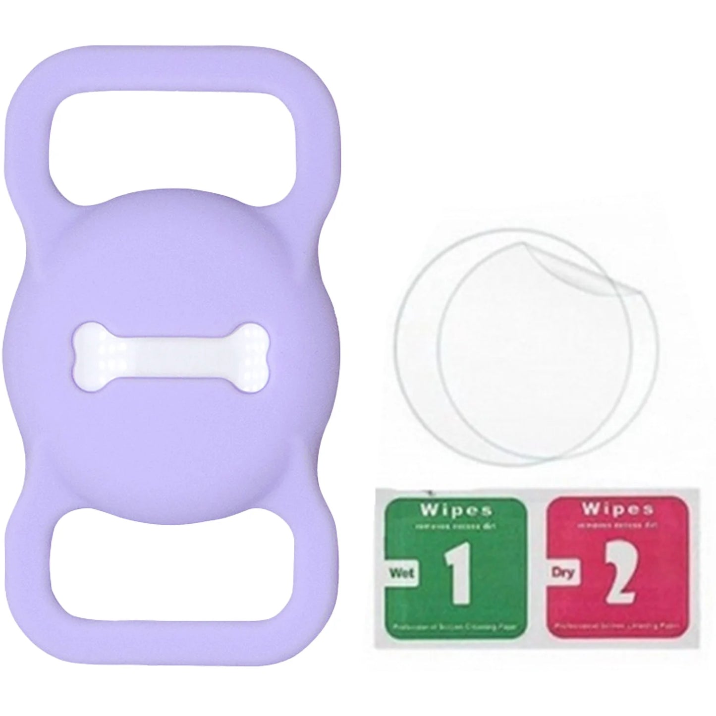 Airtag Dog Collar Holder: Silicone Air Tag Holder for Pet Dogs Cats Collar, Sturdy Dog Tracker Protective Case,Pet Accessories