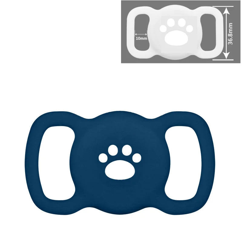 Airtag Dog Collar Holder: Silicone Air Tag Holder for Pet Dogs Cats Collar, Sturdy Dog Tracker Protective Case,Pet Accessories