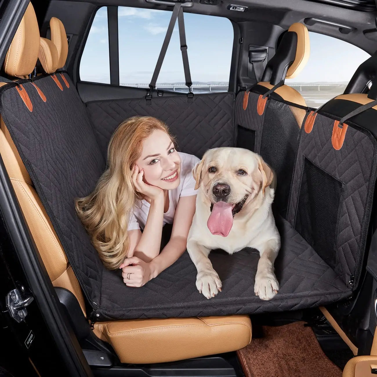 DC PET Dog Car Seat Cover Waterproof Pet Travel Dog Carrier Hammock Car Rear Back Seat Protector Mat Safety Carrier For Dogs