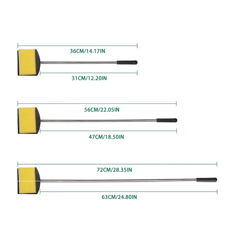 Fish Tank Brush Long Handle Brush Double-sided Cleaning Brush Aquarium Cleaning Tools