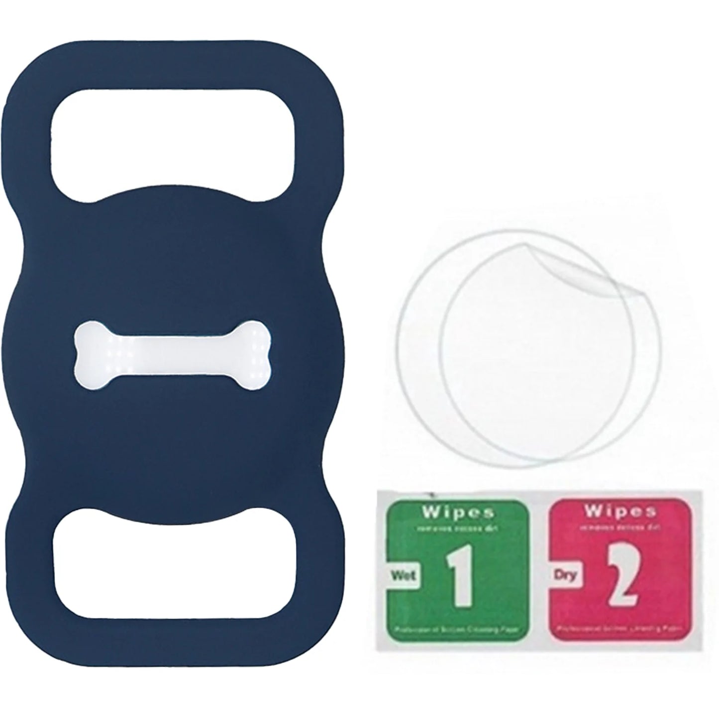 Airtag Dog Collar Holder: Silicone Air Tag Holder for Pet Dogs Cats Collar, Sturdy Dog Tracker Protective Case,Pet Accessories