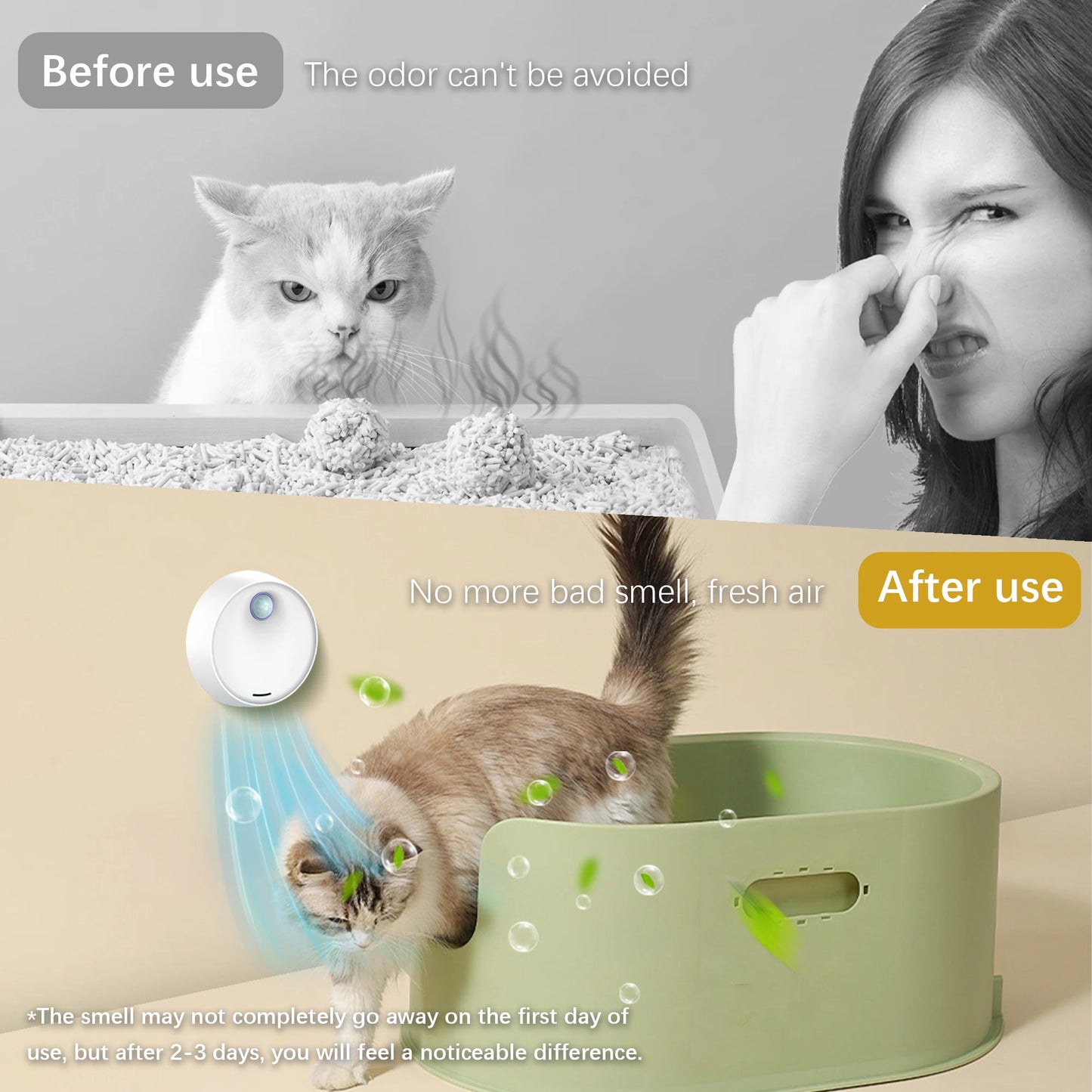 Smart cat litter box deodorizer for cats and dogs For Cat Litter Box Deodorizer Pet Toilet Air Purifier Dog Cat Litter Deodorant