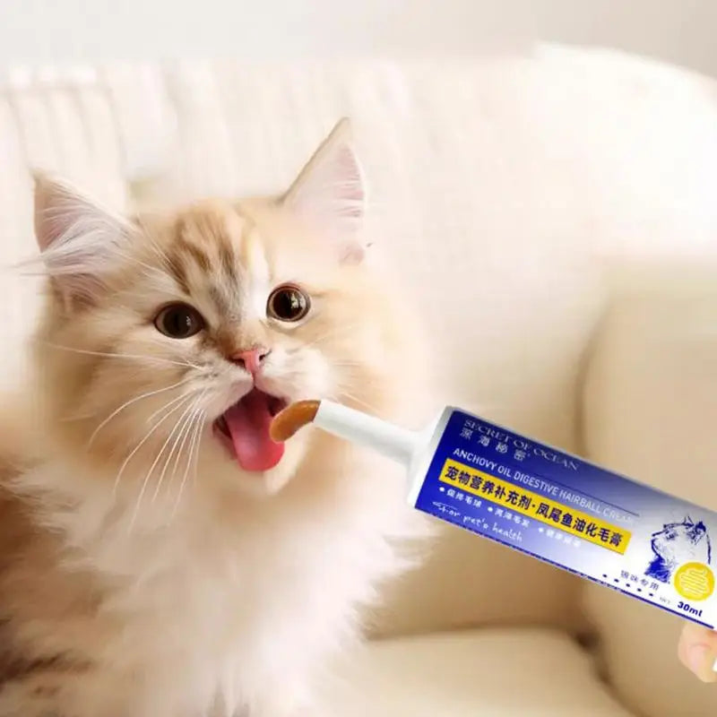 Cat Hairball Paste Cat Nutritional Gel Anti Hairball Control Nutritious Natural And Effective Supplement For Healthy Tissue