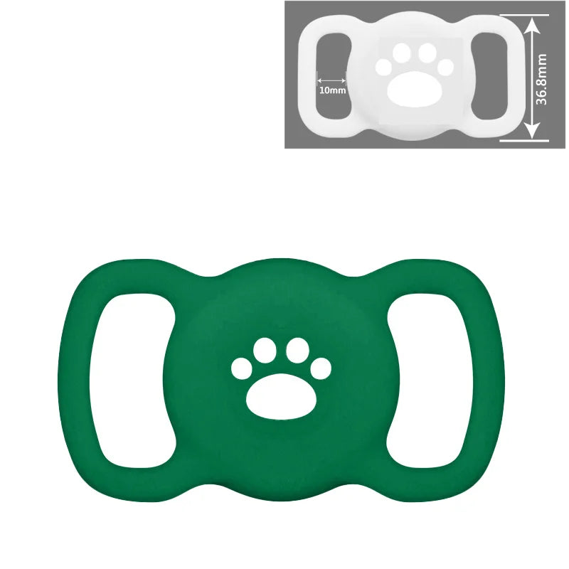 Airtag Dog Collar Holder: Silicone Air Tag Holder for Pet Dogs Cats Collar, Sturdy Dog Tracker Protective Case,Pet Accessories