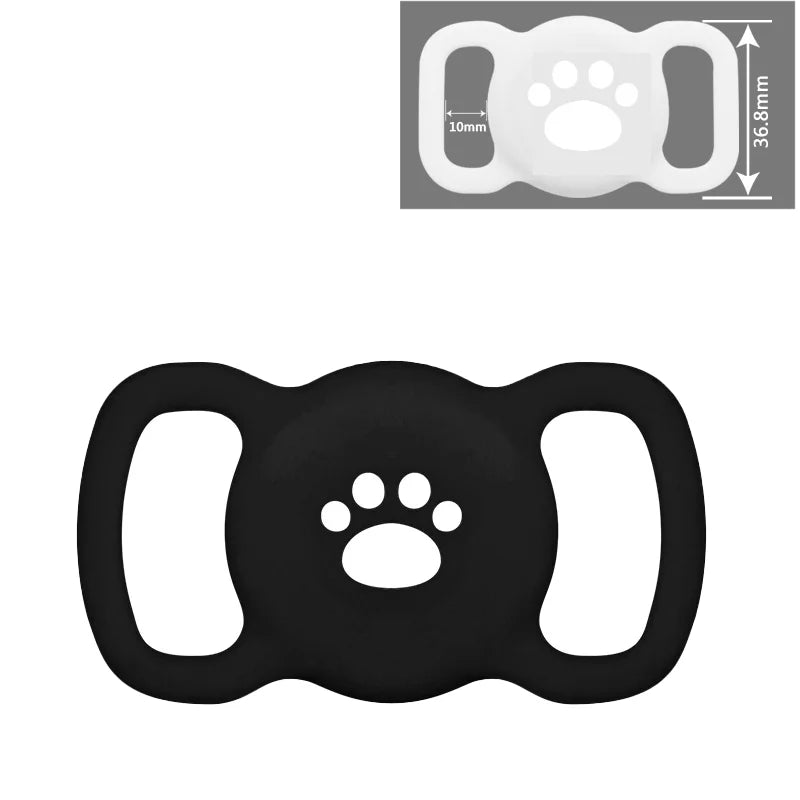 Airtag Dog Collar Holder: Silicone Air Tag Holder for Pet Dogs Cats Collar, Sturdy Dog Tracker Protective Case,Pet Accessories
