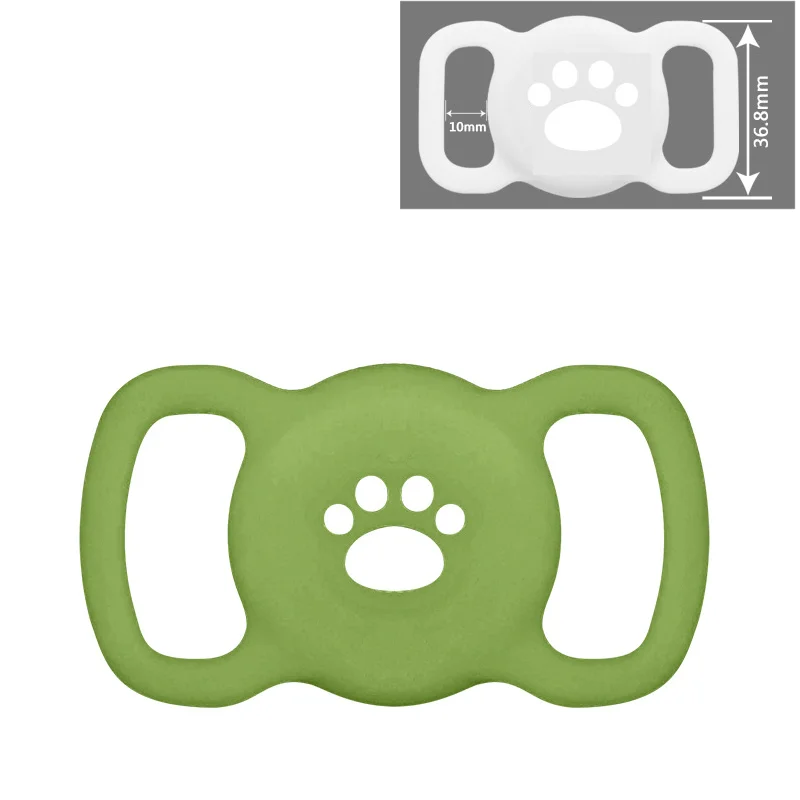 Airtag Dog Collar Holder: Silicone Air Tag Holder for Pet Dogs Cats Collar, Sturdy Dog Tracker Protective Case,Pet Accessories